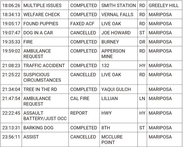 mariposa county booking report for june 28 2024 3