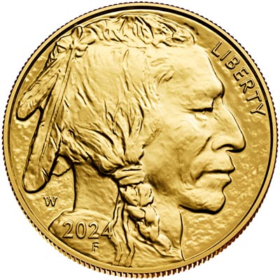 usmint 2024 american buffalo one ounce gold proof coin obverse