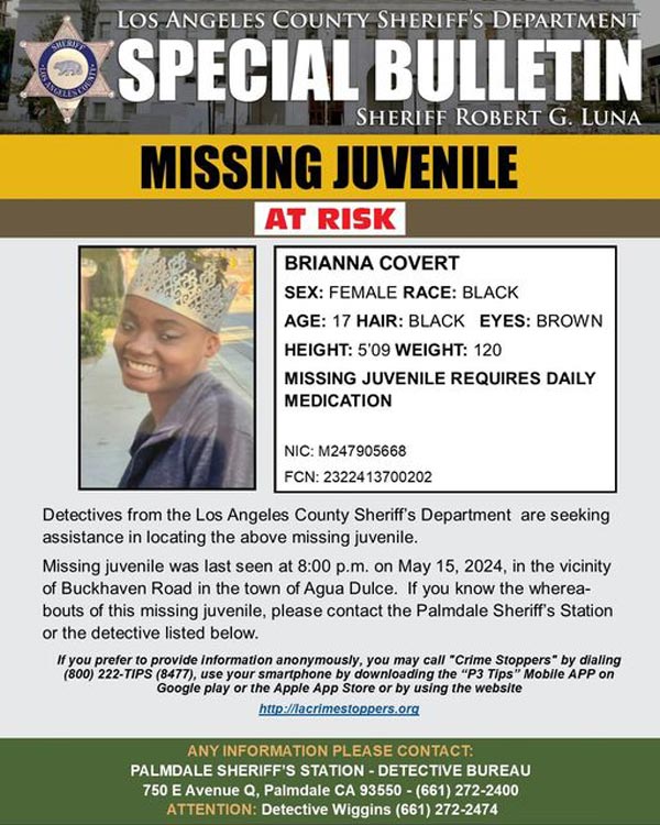 LASD missing Covert