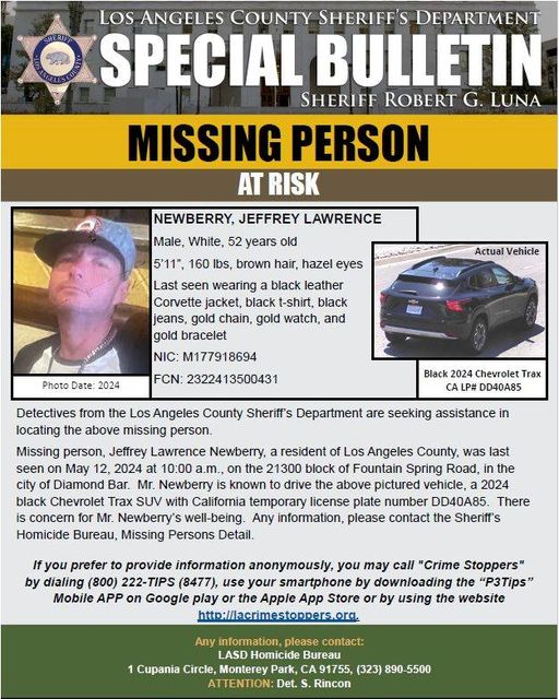 LASD missing Newberry