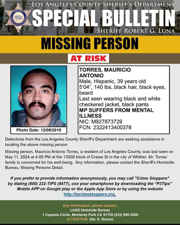 LASD missing Torres 2