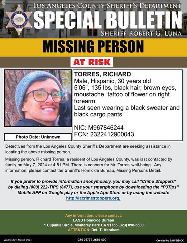 LASD missing Torres