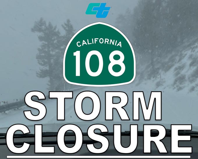 caltrans sonora pass close