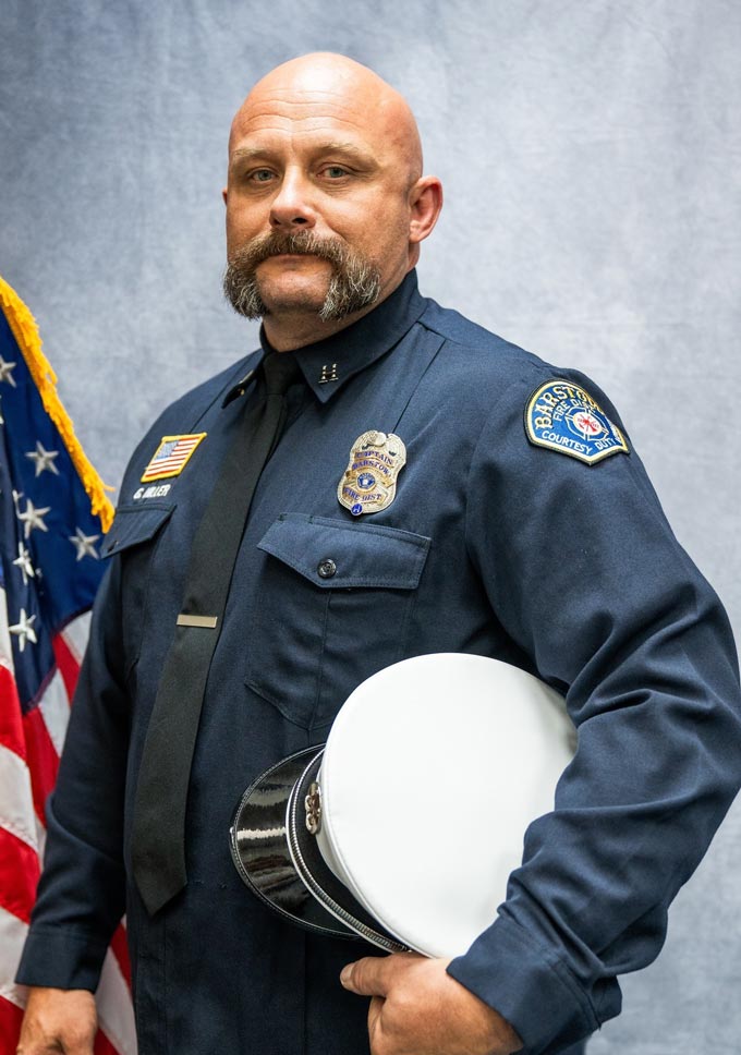 Barstow Fire Protection District Fire Captain Garret Miller