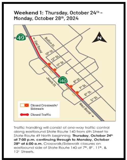 Caltrans Mariposa crosswalk 1