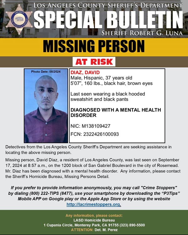 LASD missing Diaz