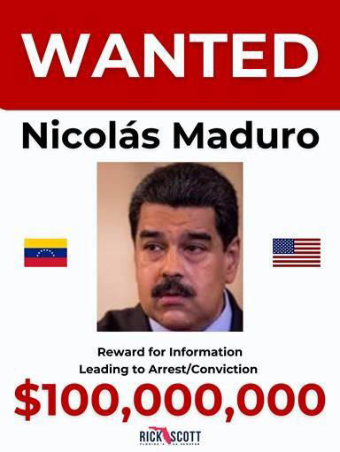 maduro nicolas wanted poster