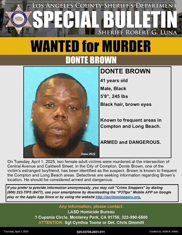 LASD murder Brown