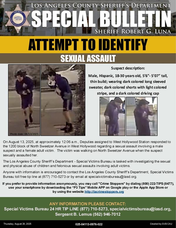 LASD sexual assault suspect