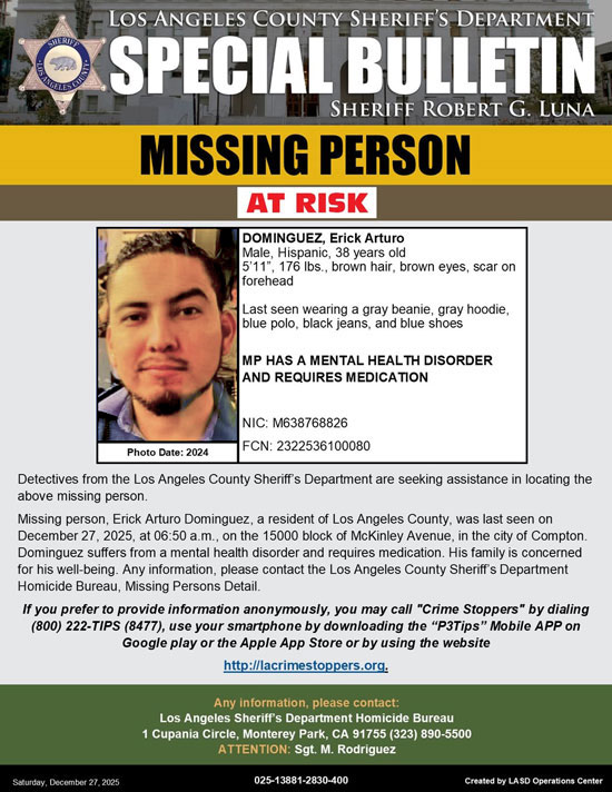 LASD missing Dominguez
