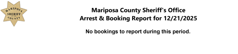 mariposa county booking report for december 21 2025