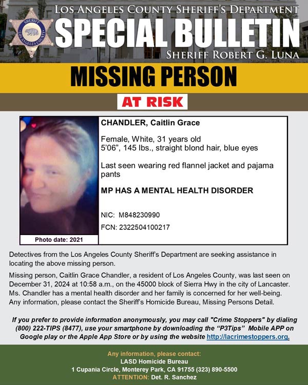 LASD missing Chandler