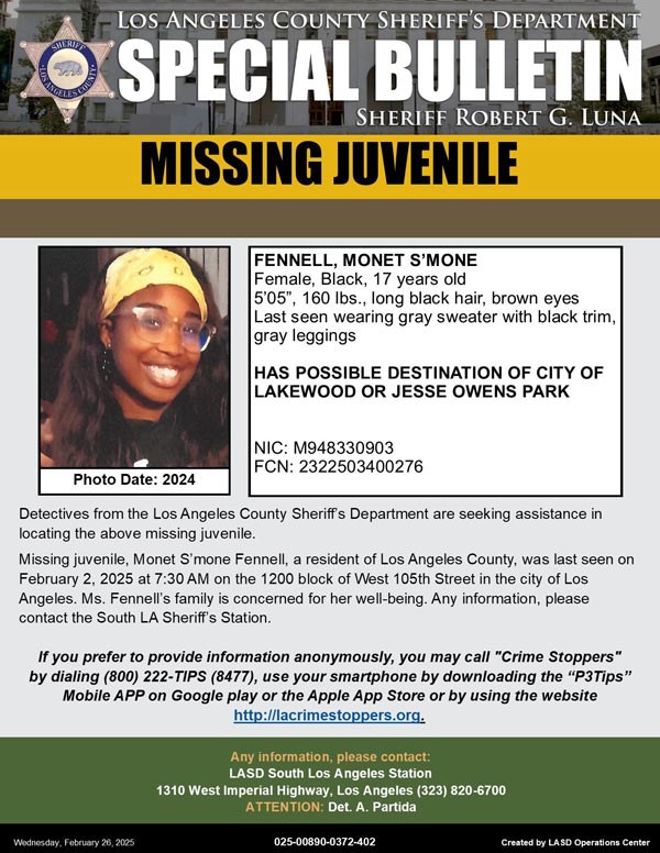 LASD missing Fennell