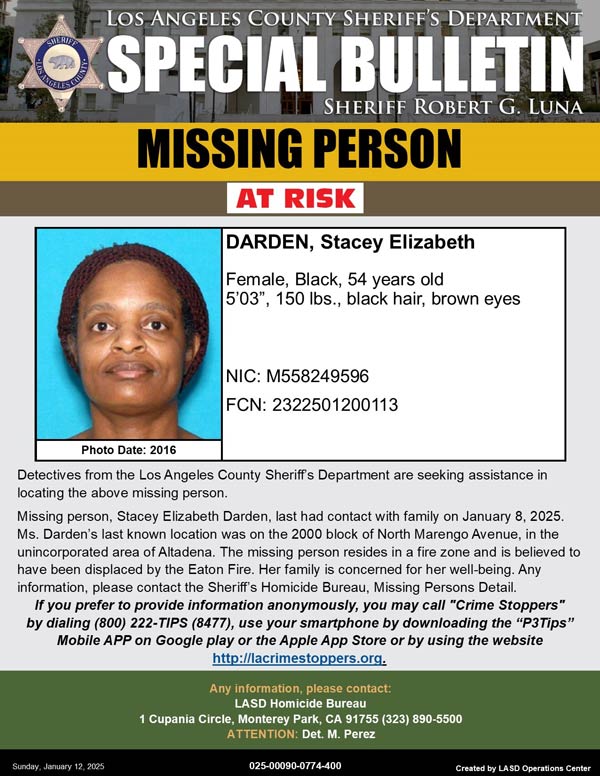 LASD missing Darden