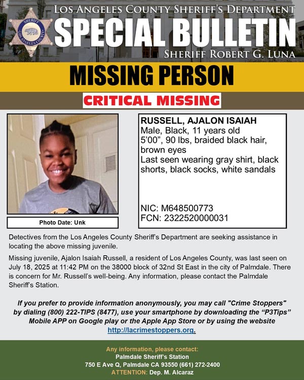 LASD missing Russell