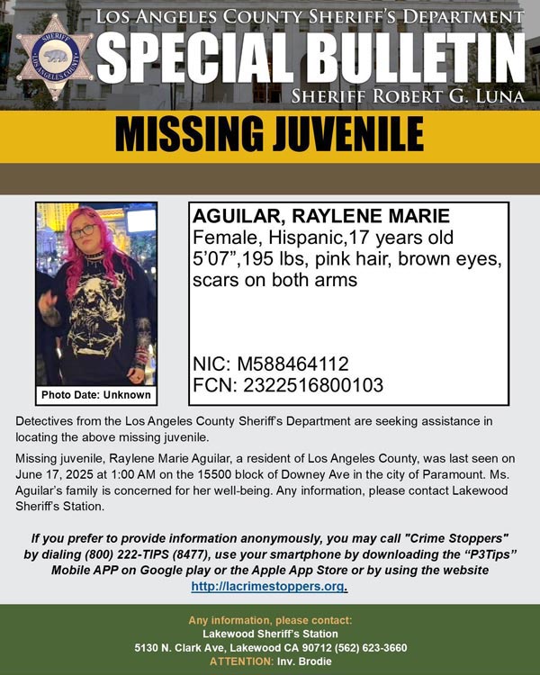 LASD missing Aguilar