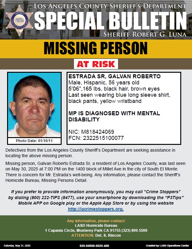 LASD missing Estrada