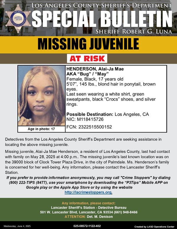 LASD missing Henderson