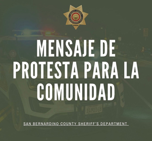 SBSD protest Spanish