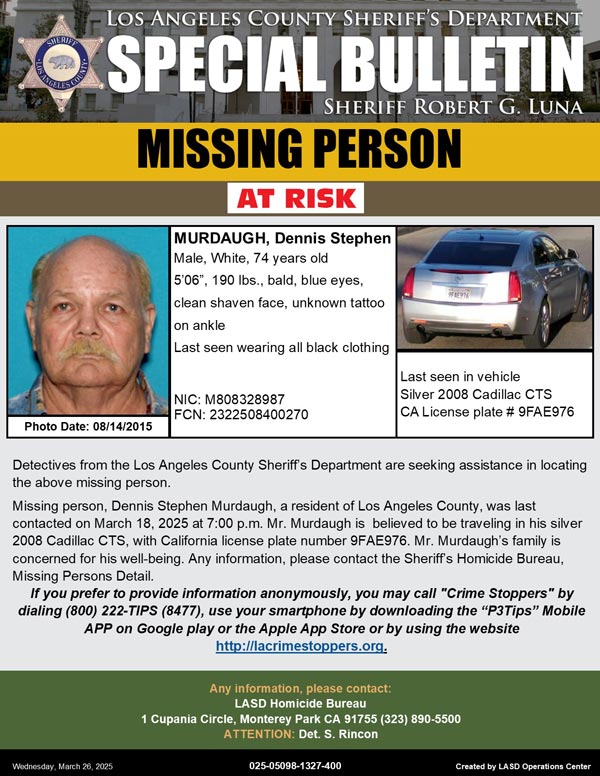 LASD missing Murdaugh