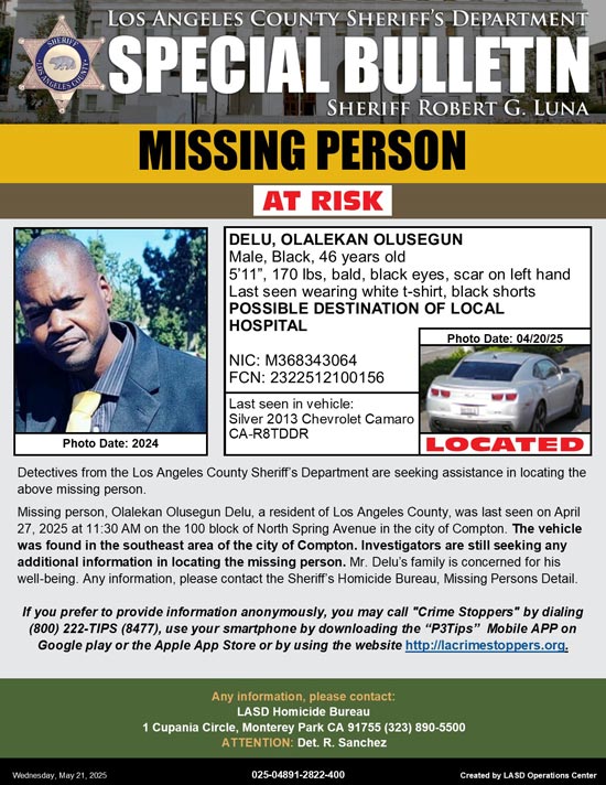 LASD missing Delu 2