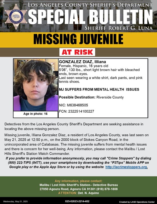 LASD missing Diaz