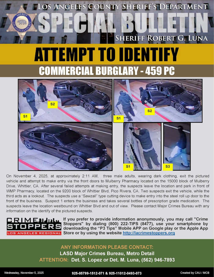 LASD IDing suspects