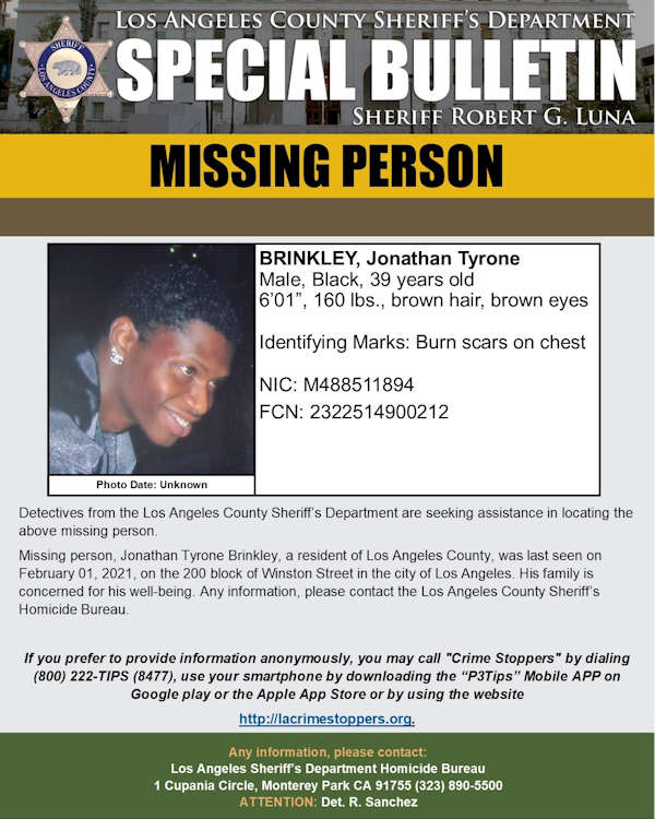 LASD missing Brinkley