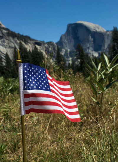 yosemite veterans day flag nps