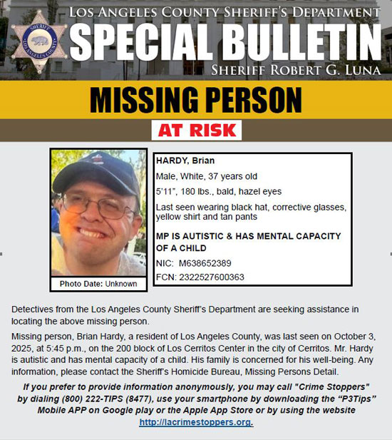 LASD missing Hardy