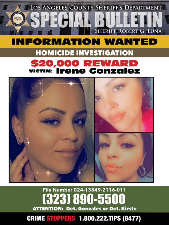 LASD homicide Irene