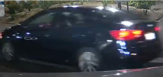 LAPD hit and run car