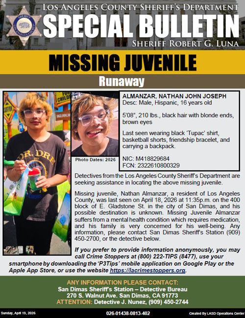 LASD missing Almanzar