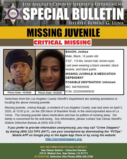 LASD missing Baugh