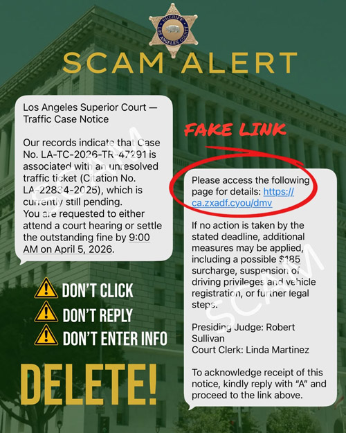 LASD scam warning