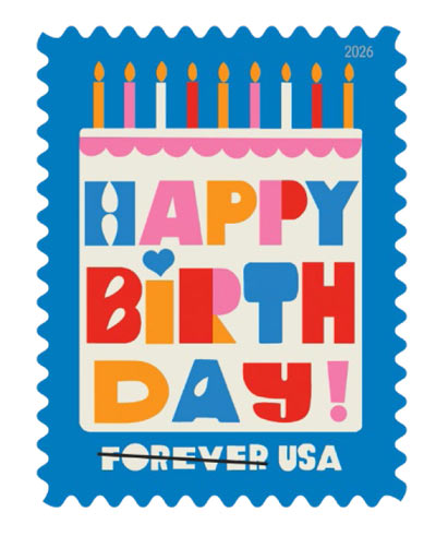 usps420 postal service marks birthdays with new stamp 1