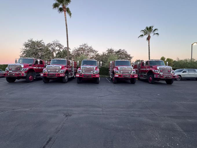 CAL FIRE engines