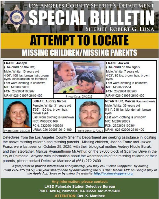 LASD missing family