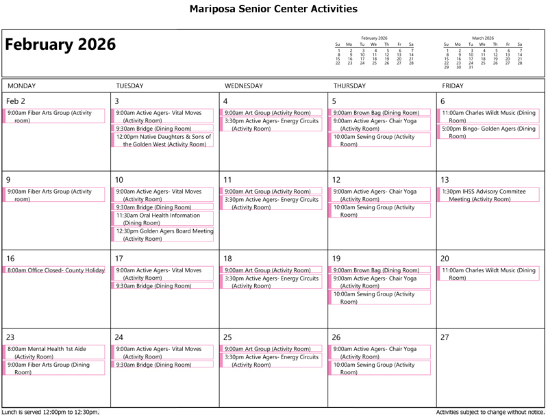 February Calendar