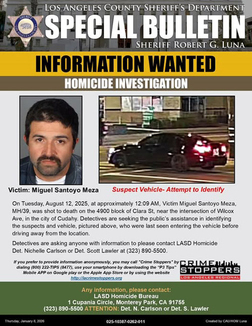 LASD wanted Meza