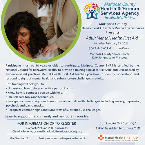 MHHS mental health first aid