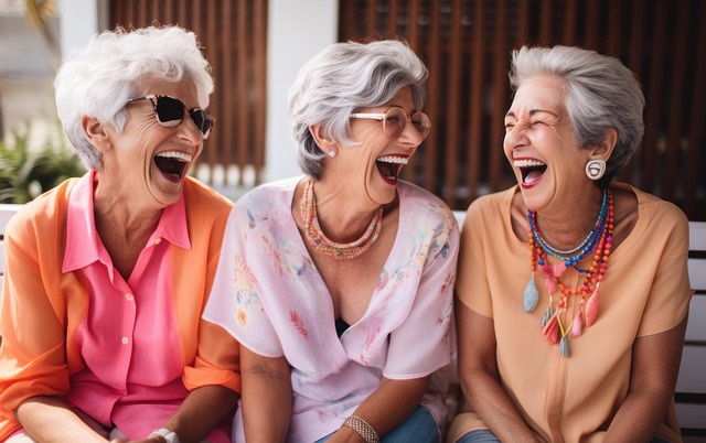 senior women happy senior women happy
