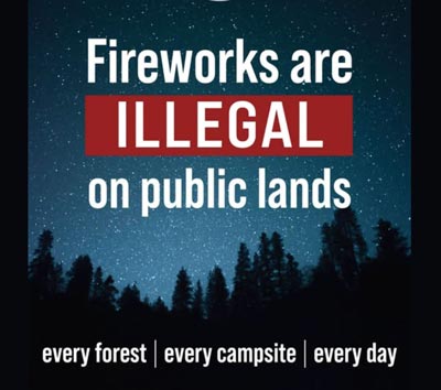 No Fireworks on Public Lands