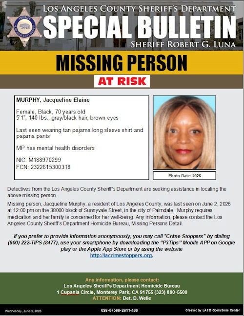 LASD missing Murphy