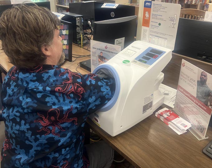 blood pressure machine orland library
