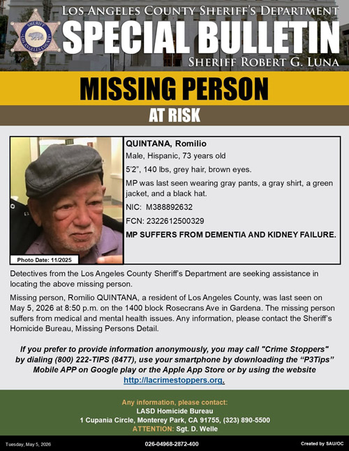 LASD missing Quintana