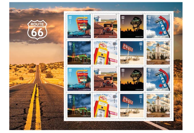 usps505 get your kicks with route 66 stamps 1