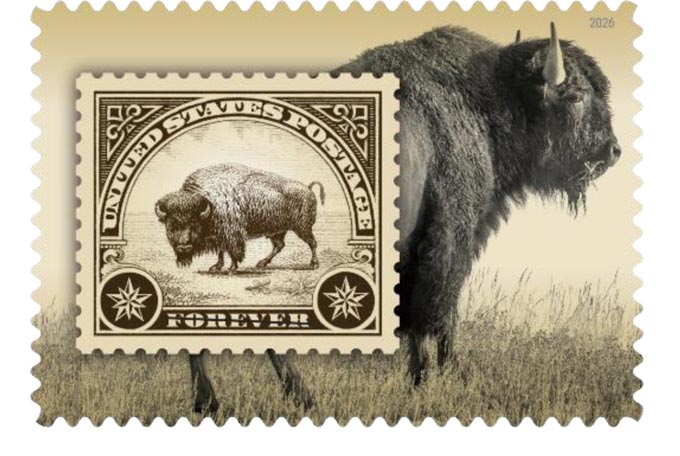 usps526 american bison stamps issued 1
