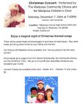 Mariposa Community Chorus & Mariposa Children's Choir to Host a Christmas Concert on Saturday, December 7, 2024