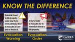 Cal OES Explains Evacuation Warning vs. Evacuation Order